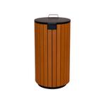 Buitenafvalbak houtlook 90ltr - antraciet, Verzenden, Nieuw