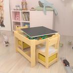 [en.casa] Kindertafel Irixoa met 2 stoelen meerkleurig, Kinderen en Baby's, Kinderkamer | Tafels en Stoelen, Nieuw, Verzenden