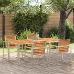 vidaXL EetTafel Bruin 180 x 90 x 75 cm Massief Acaciahout, Verzenden, Nieuw