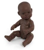 MINILAND BABYPOP BLOOT AFRIKAANSE JONGEN 32CM, Kinderen en Baby's, Speelgoed | Poppen, Nieuw, Ophalen of Verzenden, Babypop