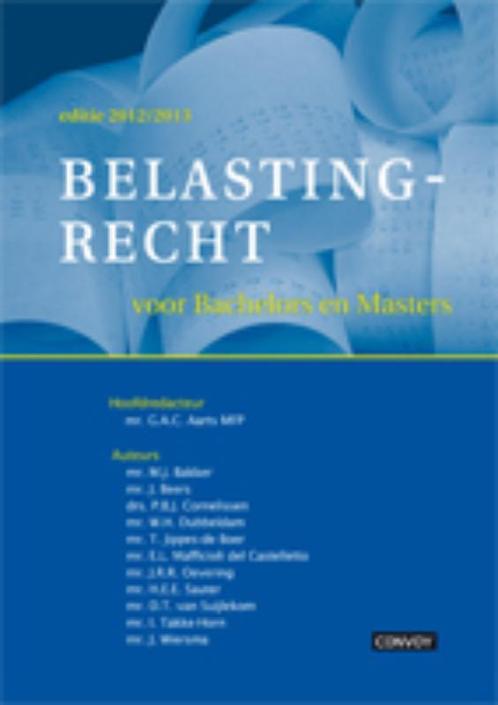 Belastingrecht voor Bachelors en Masters 20122 9789079564538, Boeken, Economie, Management en Marketing, Zo goed als nieuw, Verzenden