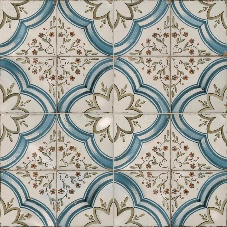 Vintage vloertegel / wandtegel fs original fs nijar 45x45cm, Doe-het-zelf en Verbouw, Tegels, Vloertegels, Nieuw, 10 m² of meer