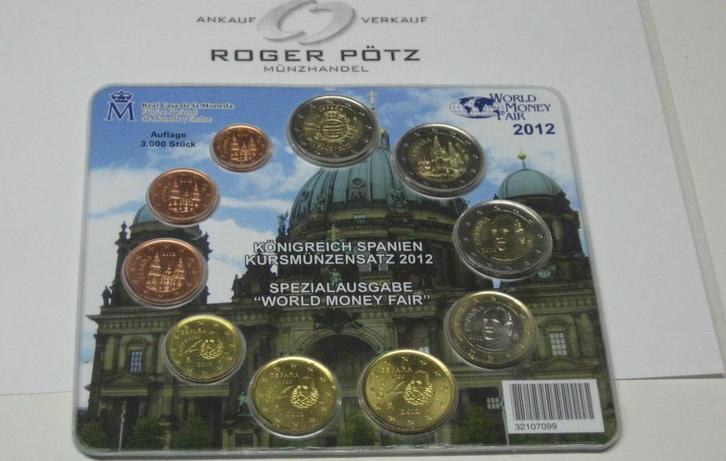 Spanien 7,88 Euro Kms 2012 Wmf Berlin stempelglanz, Postzegels en Munten, Munten | Europa | Euromunten, Verzenden
