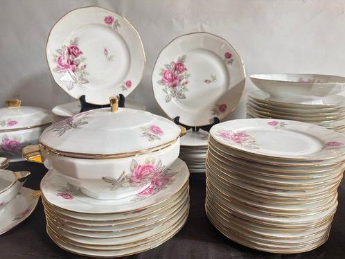 Limoges, C.B. Cie - Eetservies (67) - Art Déco -Dinner set -, Antiek en Kunst, Antiek | Meubels | Tafels