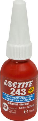 Loctite 243 10 ml, fles, Verzenden, Nieuw