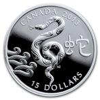 Canada. 15 Dollars 2013 Silver 1oz. Lunar Year of the