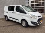 Ford Transit Custom 2.2 TDCI Trend DC Dubbel Cabine EXPORT 6, Euro 5, Stof, Gebruikt, Wit