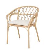Stapelbare Diningstoel Lenco Bamboo Look Wicker The Outsider, Tuin en Terras, Tuinstoelen, Verzenden, Nieuw