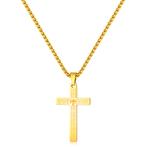 Fako Bijoux - Cubaans Kruis Voor Mannen Medium - Ketting Met, Sieraden, Tassen en Uiterlijk, Verzenden, Nieuw