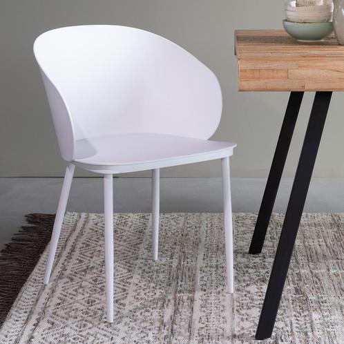 *WOONWINKEL* Kunststof Kuipstoel Wit Polypropyleen, Huis en Inrichting, Stoelen, Wit, Nieuw, Kunststof, Verzenden