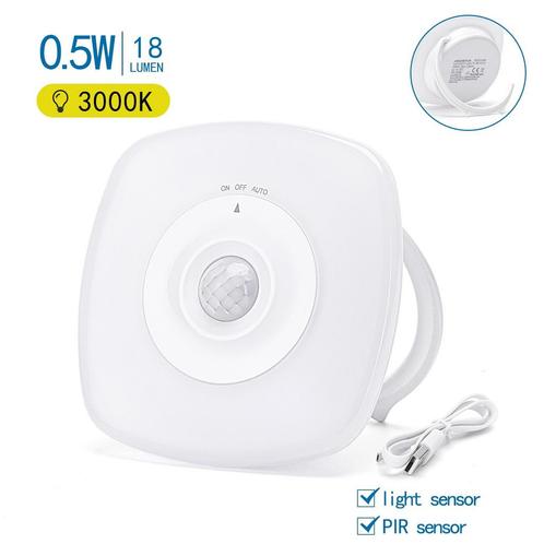 Nachtlampje warmwit oplaadbaar | dag/nacht- & bewegingssenso, Huis en Inrichting, Lampen | Overige, Nieuw, Verzenden