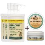 3x pomp 1000ml Ambachtscreme + 1 x Tea Tree Balsem 75ml, Verzenden, Nieuw