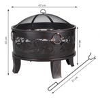 Vuurschaal Staal Ø66cm Antiek Look (Barbecue-Vuurkorf), Verzenden, Nieuw