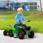 TRUUSK Oplaadbare Kinderquad Groen - Met Aanhanger - 2,5 Km/, Verzenden, Nieuw