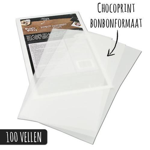 Chocoprint sheets Bonbon-formaat (100 vellen), Hobby en Vrije tijd, Taarten en Cupcakes maken, Nieuw, Verzenden