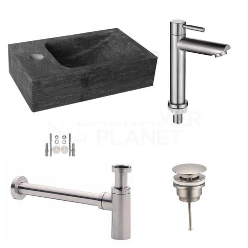 Sani Royal Hardstenen Fonteinset Mini met Kraan,, Tuin en Terras, Waterpartijen en Fonteinen
