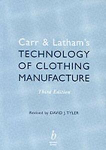 Carr & Lathams technology of clothing manufacture by David, Boeken, Overige Boeken, Gelezen, Verzenden