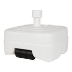 Parasolvoet kunststof vulbaar 50ltr - wit, Ophalen of Verzenden, Nieuw, Wit