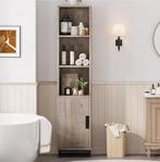 Hoge Smalle Opbergkast Badkamer 178 cm met Deur, Huis en Inrichting, Badkamer | Badkamermeubels, Verzenden, Nieuw