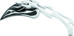 Bikers Choice 65-Up Black Teardrop Mirror With Flame (Pair), Auto diversen, Ophalen of Verzenden