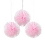 Lichtroze Pompon 30,4cm 3st, Verzenden, Nieuw