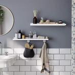 Set van 2 Zwevende Wandplanken – Wit Hoogglans 60x10x5 cm, Verzenden, Nieuw