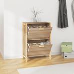 vidaXL Schoenenkast 57,5x33x80 cm bewerkt hout, Huis en Inrichting, Verzenden, Nieuw