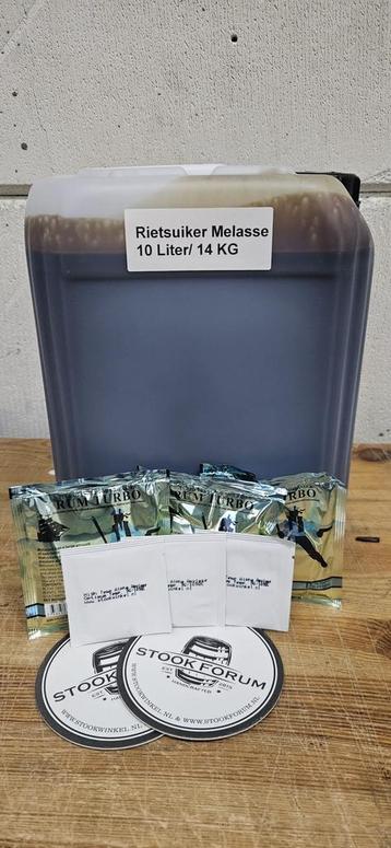 14 Kilo/10 Liter  Melasse, 3x Rum Gist, 3x Alpha Amylase... beschikbaar voor biedingen