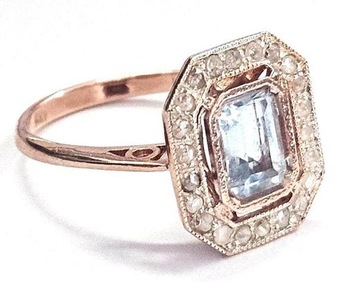 Zonder Minimumprijs - Ring - 9 kt. Roségoud, Zilver -, Sieraden, Tassen en Uiterlijk, Ringen