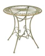 A ROUND IRON GARDEN TABLE (Beeldjes - Decoratie, Interieur), Verzenden