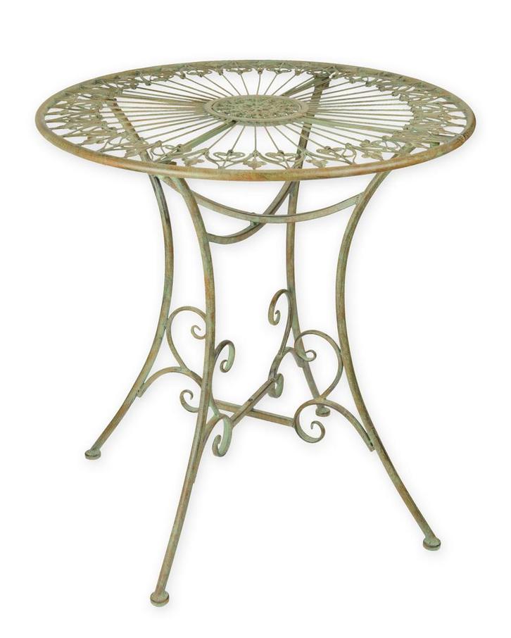 A ROUND IRON GARDEN TABLE (Beeldjes - Decoratie, Interieur), Antiek en Kunst, Kunst | Beelden en Houtsnijwerken, Verzenden