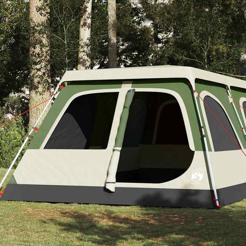 vidaXL Koepeltent 8-persoons snelontgrendeling groen, Caravans en Kamperen, Tenten, Nieuw, tot en met 2, Verzenden