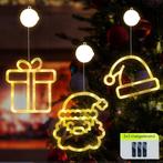 Kerstverlichting Raam Kerstman Gezicht + Kerstmuts +, Diversen, Kerst, Verzenden, Nieuw