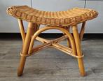 Voetenbank - Side Stoel - Bamboe, Rattan - Rotan voetenbank, Antiek en Kunst, Curiosa en Brocante