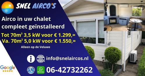 Airco In Uw Chalet of vakantiehuis/Lekker warm in de herfst., Caravans en Kamperen, Stacaravans