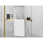 REA Inkortbaar handdoekrek met planchet - glans goud - 12..., Ophalen of Verzenden, Nieuw