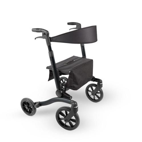 Rollator Vitility   Zwart - dubbel opvouwbaar, Diversen, Rollators, Nieuw, Lichtgewicht, Verzenden