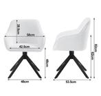 Set van 2 Draaibare Eetkamerstoelen met Armleuningen, Huis en Inrichting, Stoelen, Verzenden, Nieuw