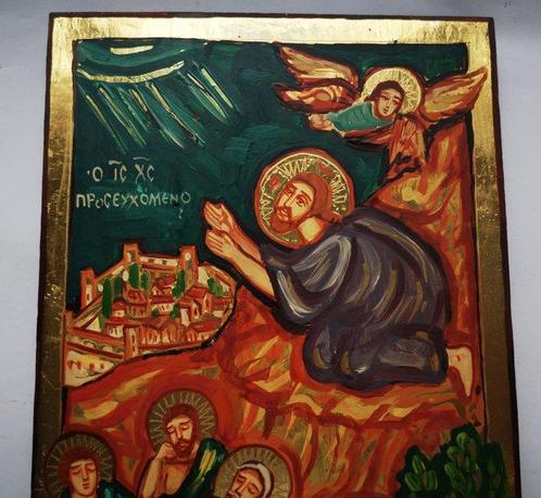Icoon - Het Gestiman-gebed van Christus, Russisch, Antiek en Kunst, Antiek | Boeken en Bijbels