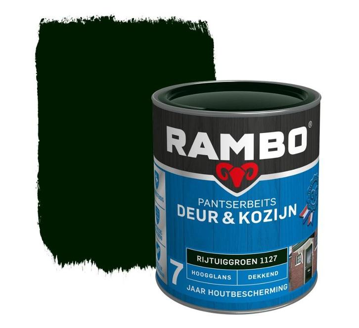 Rambo Pantserbeits Deur & Kozijn Dekkend Rijtuigengroen |, Doe-het-zelf en Verbouw, Verf, Beits en Lak, Beits, Groen, Nieuw, Minder dan 5 liter