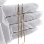 Gouden Venetiaanse schakel ketting | 44,5 cm (veerring), Sieraden, Tassen en Uiterlijk, Kettingen, Ophalen of Verzenden, Gebruikt