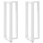 vidaXL Bartafelpoten 2 st T-vormig 50x35x(110-111) cm staal, Huis en Inrichting, Tafelonderdelen, Verzenden, Nieuw