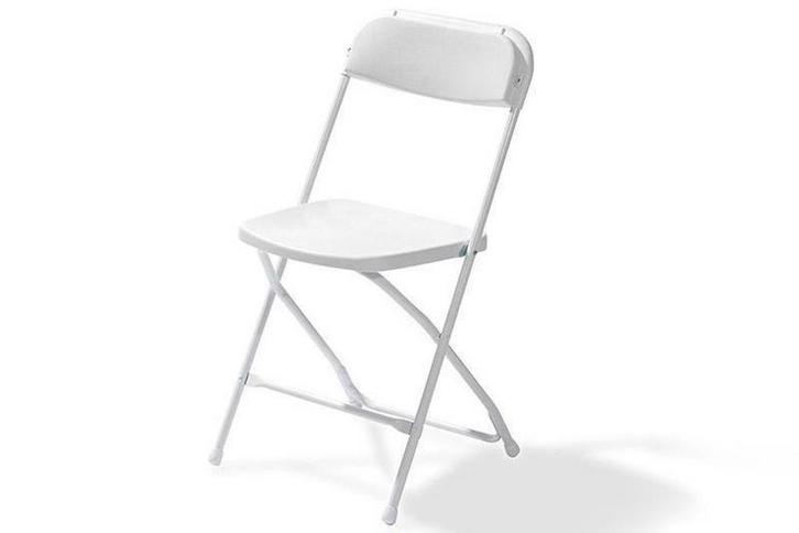 Klapstoel - Wit, Huis en Inrichting, Stoelen, Verzenden
