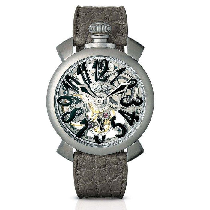 GaGà Milano - Skeleton 48mm Watch + FREE GIFT -, Sieraden, Tassen en Uiterlijk, Horloges | Heren