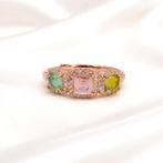 Zonder minimumprijs - Ring Verguld Toermalijn - Topaas - 18k, Nieuw