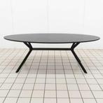 Zwarte Ovale Eettafel op Metalen Frame, Ophalen of Verzenden, Nieuw