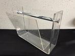 Tijdschriftenhouder - Vintage Plexiglas Krantenrek met, Huis en Inrichting, Nieuw