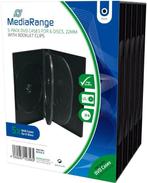 MediaRange | DVD Videobox | 21mm | 6 Disc | Zwart | 5 Stuks, Nieuw, Verzenden