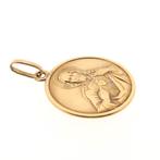 18 Krt. Gouden hanger van Christus op een munt, Ophalen of Verzenden, Gebruikt, Goud, Overige merken