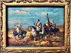 Scuola inglese (XIX) - Soldati arabi a cavallo - NO RESERVE, Antiek en Kunst, Kunst | Schilderijen | Klassiek